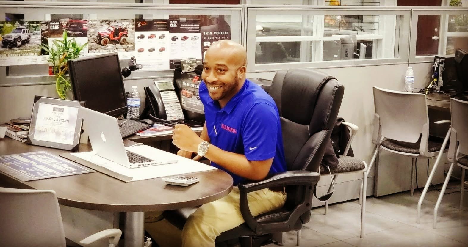 Russelle Avionn during his early automotive career, before Avionn Automotive developed its current platform and national presence.